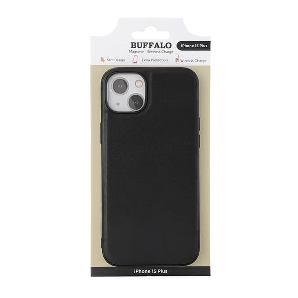 Mobildeksel PU MagSeries Svart - iPhone 15 Plus