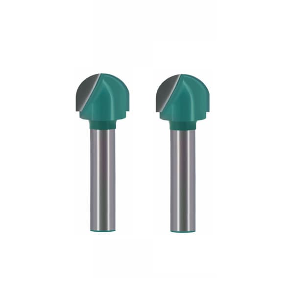 1/4" Shank Round Bottom Router Bit (2-pakning) A