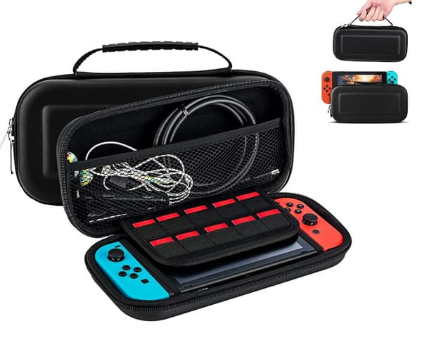 Stødsikker Nintendo Switch-taske til konsol, spil og tilbehør