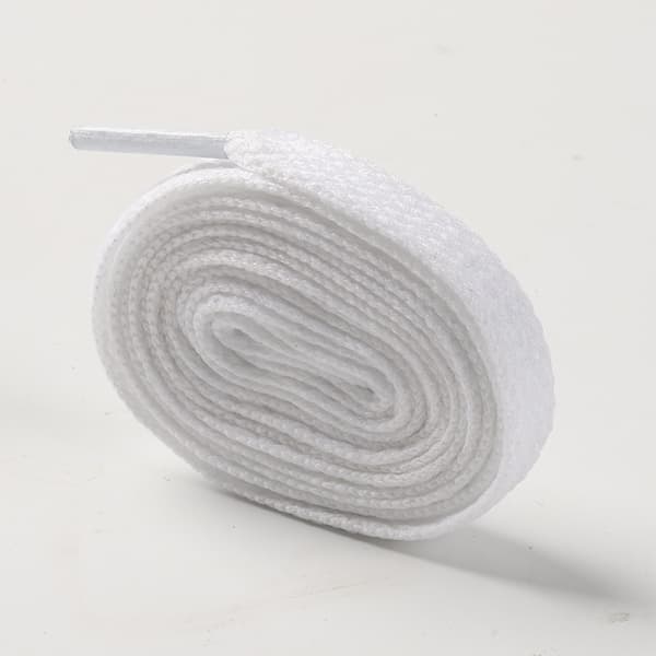 Platta Skosnören i Polyester, 4 par White M