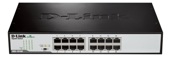 Switch, 16x10/100/1000Mbps, RJ45