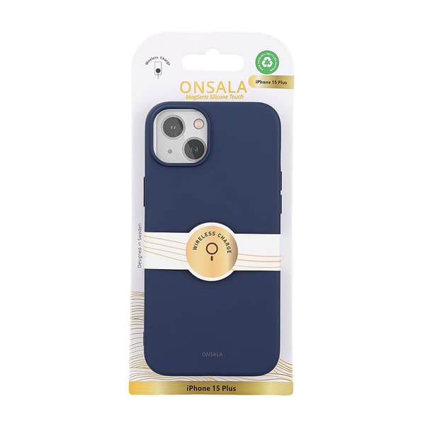Back Sil Touch Recycled MagSerie iPhone 15 Plus Dark Blue