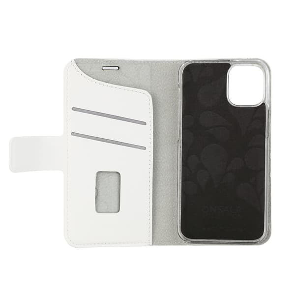 Mobilfodral Saffiano White - iPhone 12 Mini
