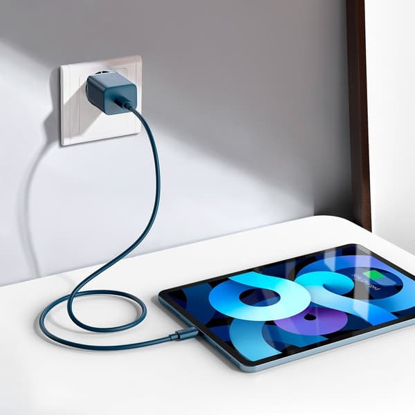 Baseus Super Si Quick Charger 1C 20W med USB-C kabel til Lightning 1m (blå)