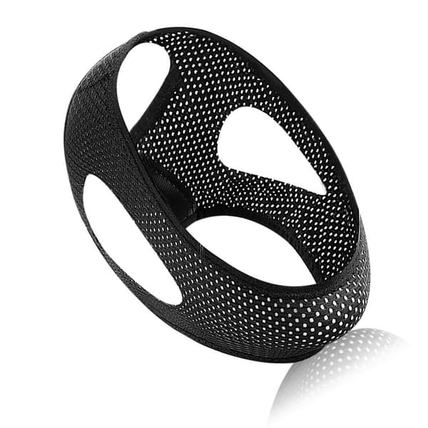 Andningsbart hakband, justerbart hakstödsband Black