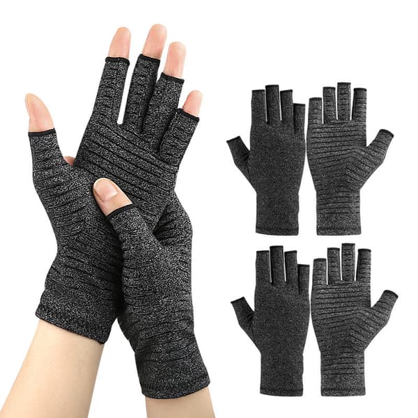 Halvfingerhandskar för Träning Grey M