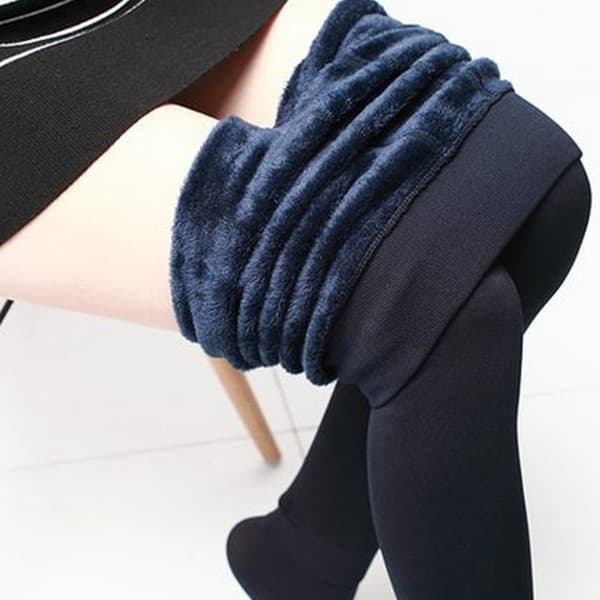 Termiske leggings - varmforede vinterleggings DarkBlue