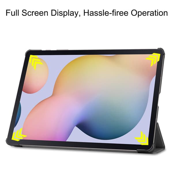 Samsung Galaxy Tab S7 Plus / FE / Lite Tri-fold etui PU læder / PC grå