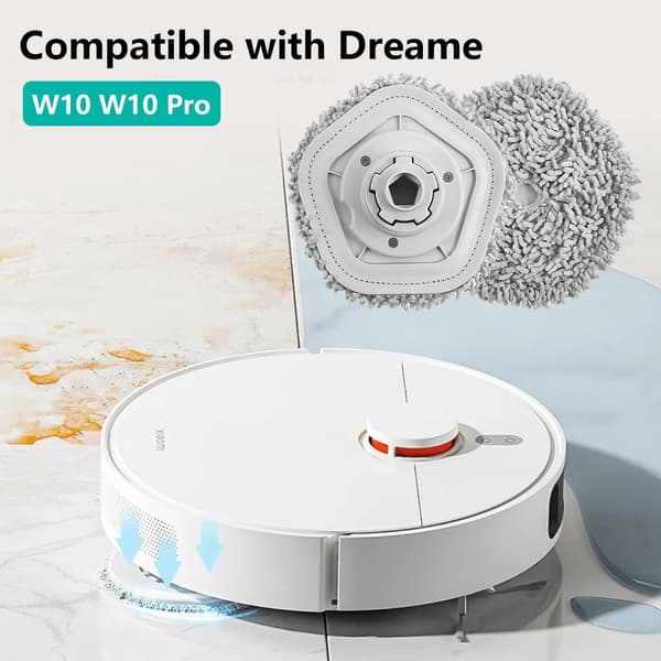 Mopping Pads Replacement for Dreame W10/W10 Pro (4-Pack)