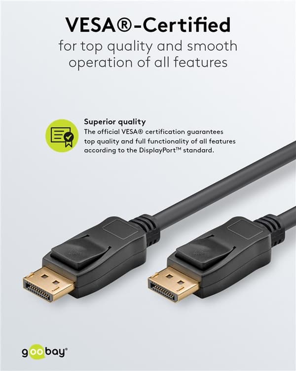 DisplayPort™-kaapeli 1.4