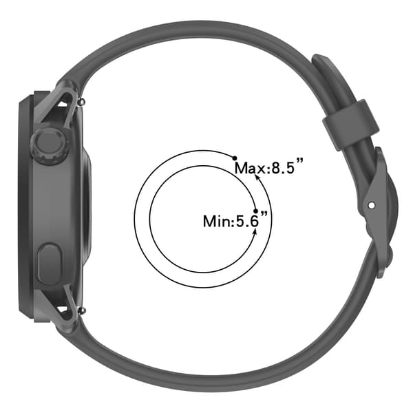 Klockarmband i Silikon för COROS PACE 3 Black