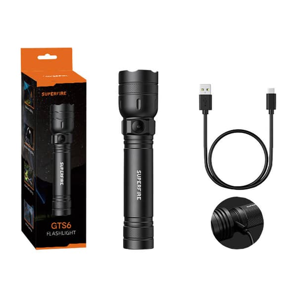 Taskulamppu Superfire GTS6, 360lm, USB-C