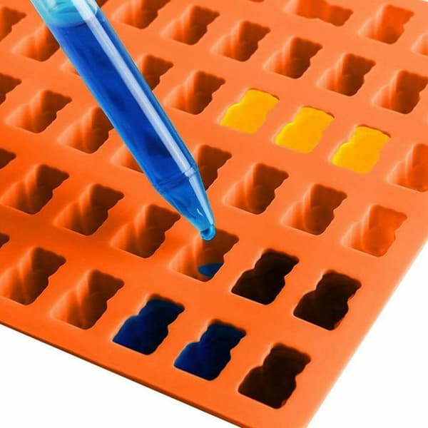 Slikform til vingummibamser Silikone Orange