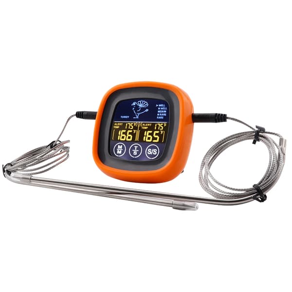 Dual Probe Digitalt Fødevaretermometer Touchscreen Kødtermometer