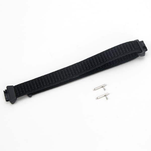 Nylon Loop Hook and Loop Rem Kompatibel med Fitbit Inspire 3 - Fås i Flere Farver Black
