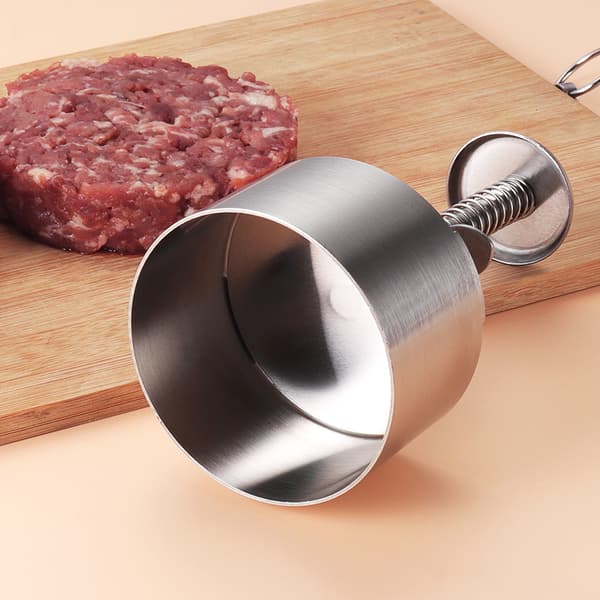Hamburgerpresse i 304 rustfritt stål 8 cm