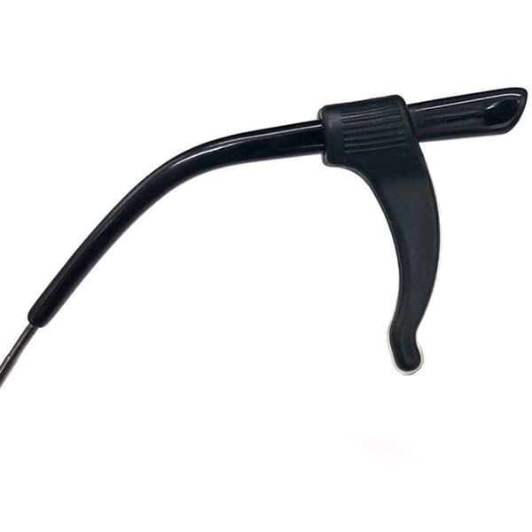 6 par ørekroker for briller Black