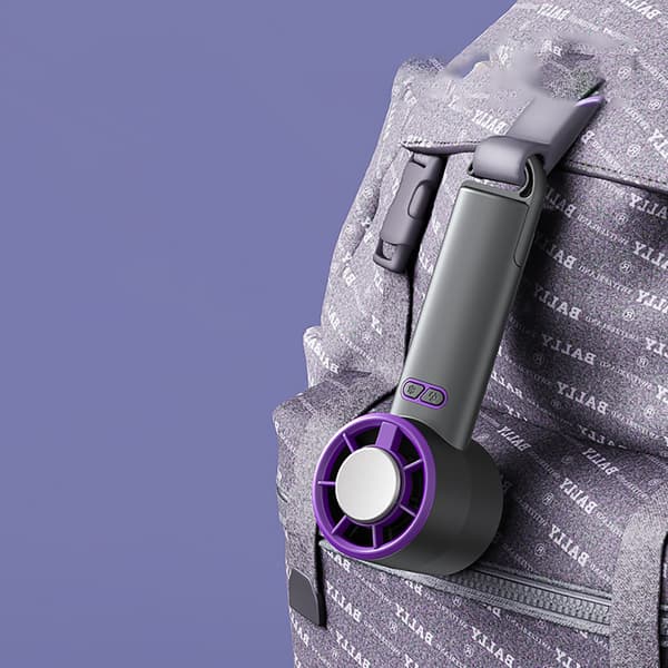 Halvleder Is Køling Mini Ventilator - Bærbar Komfort Grey
