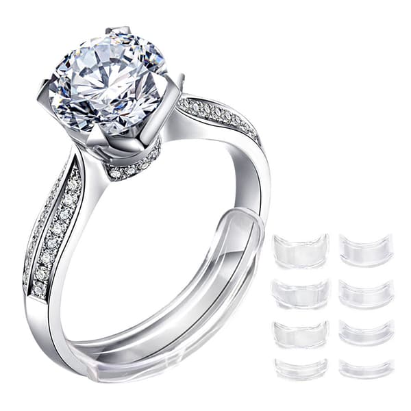 Ringjusterer for tilpassing av ringer, 8 ulike størrelser Transparent S