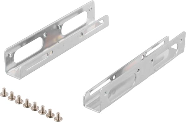 Mounting angles for 2.5" hard drive in 3.5" space