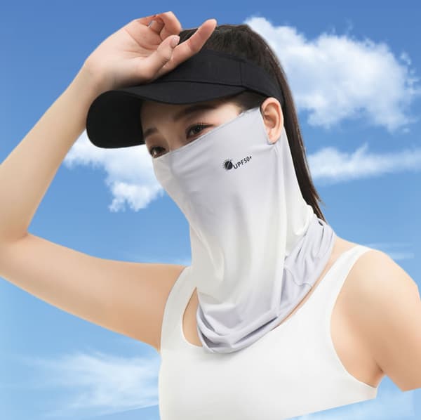 Sommar Utomhus Cykling Ansiktsmask Grey