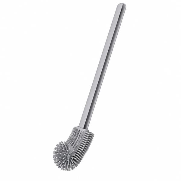 Kaareva silikoninen wc-harja Grey