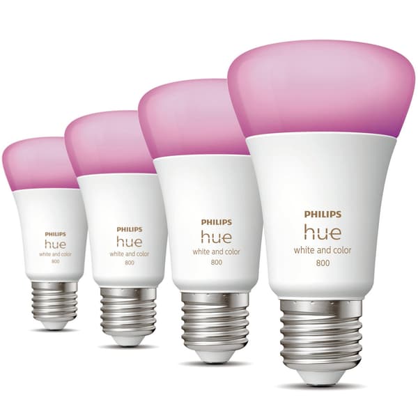 Hue White Color Ambiance E27 4-pakning