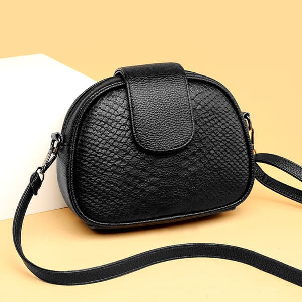 Ægte læder Shell taske Crossbody pung til kvinder