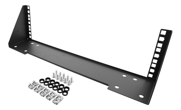 19" Vertical wall bracket, 3U, max 60kg, steel construction