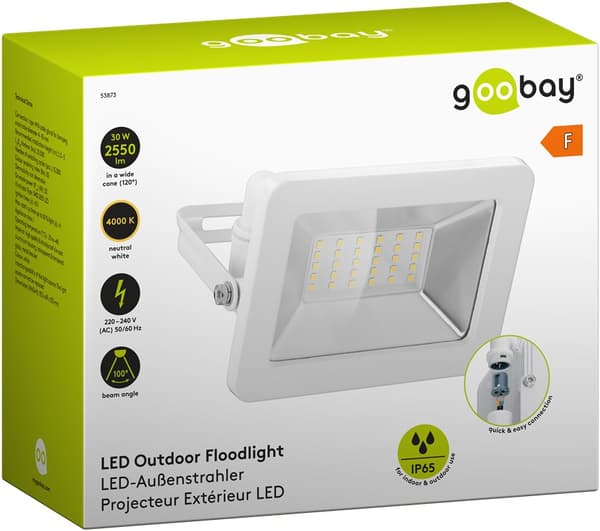 LED-kohdevalo ulkokäyttöön, 30 W