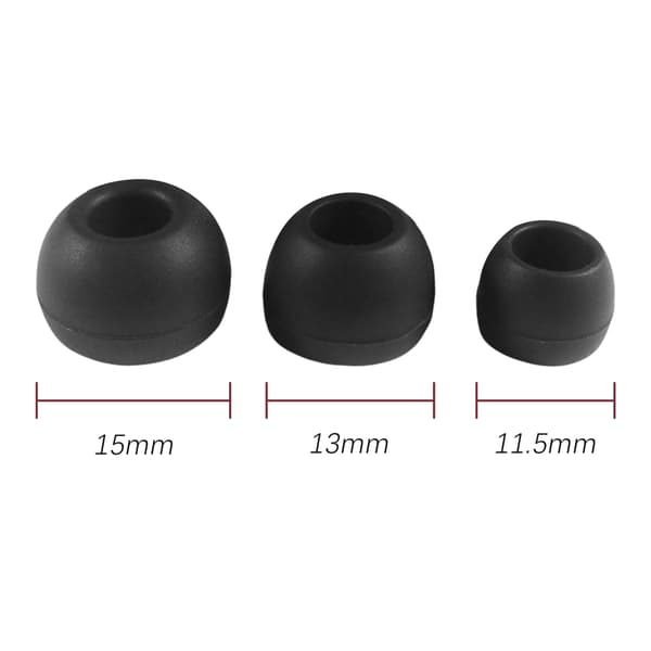 Erstatningsøreplugger i silikon til AirPods Pro Black