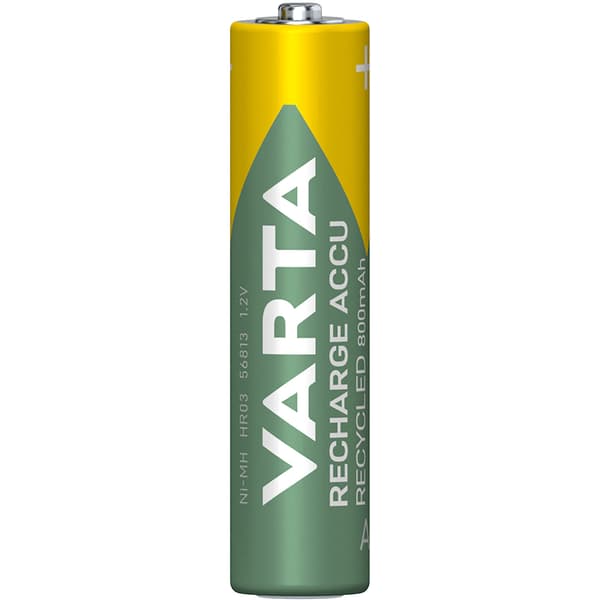 Resirkuler oppladbart batteri AAA 800 mAh 4-p