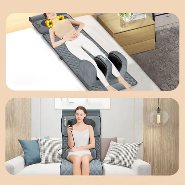 Massagemåtte med varmepuder til helkropsmassage