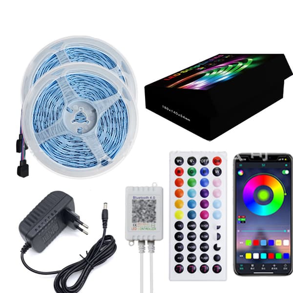 10M LED-remsor med Bluetooth-appkontroll