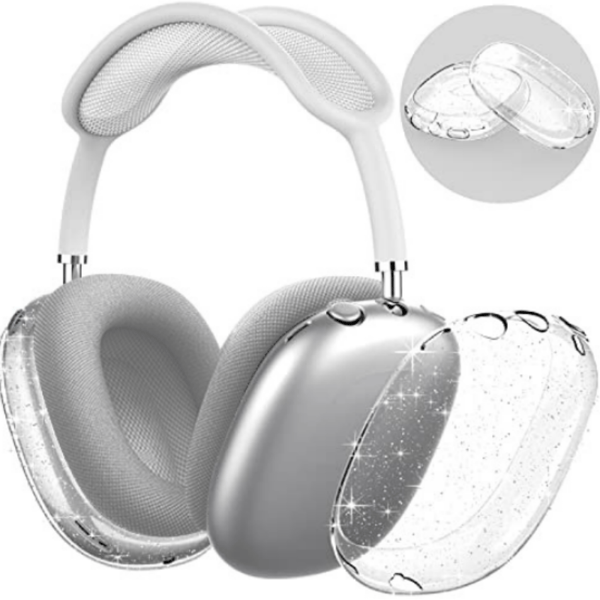 Glitrende Transparent TPU-etui til AirPods Max