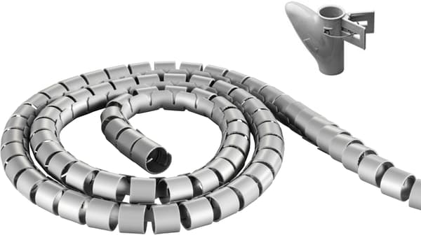 Nylon wire tube, 25mm diameter tool included, 2.5m, silver