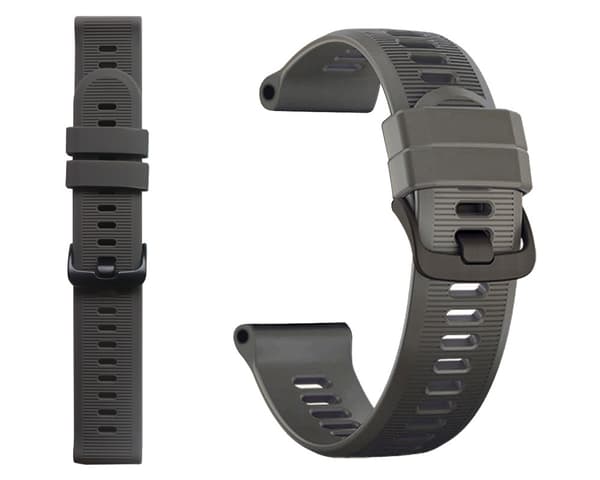 Silikoninen kellon ranneke Garmin Forerunner 945/935/955/Fenix 7 -kelloon Grey