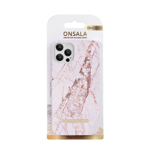 COLLECTION Backcover Soft iPhone 14 Plus 6,7" White Rhino Marble
