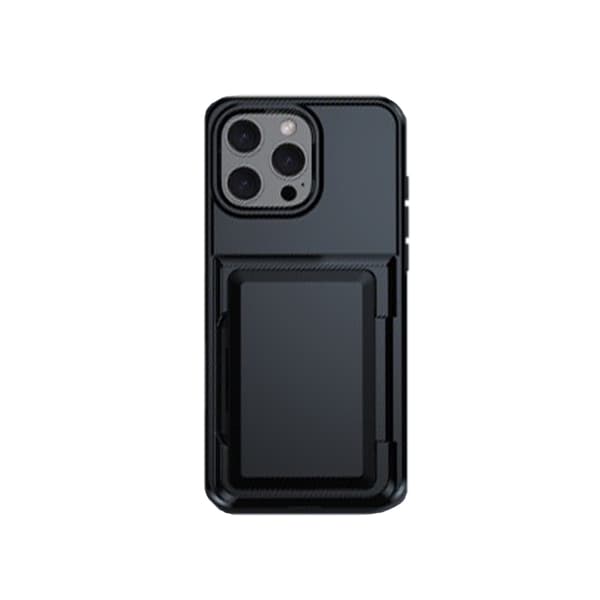 Beskyttelsesetui med kortholder til iPhone - Sort iPhone 11