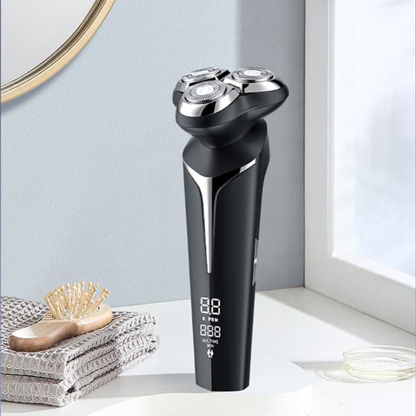 Digital Display Elektrisk Barbermaskine - Glat Barbering