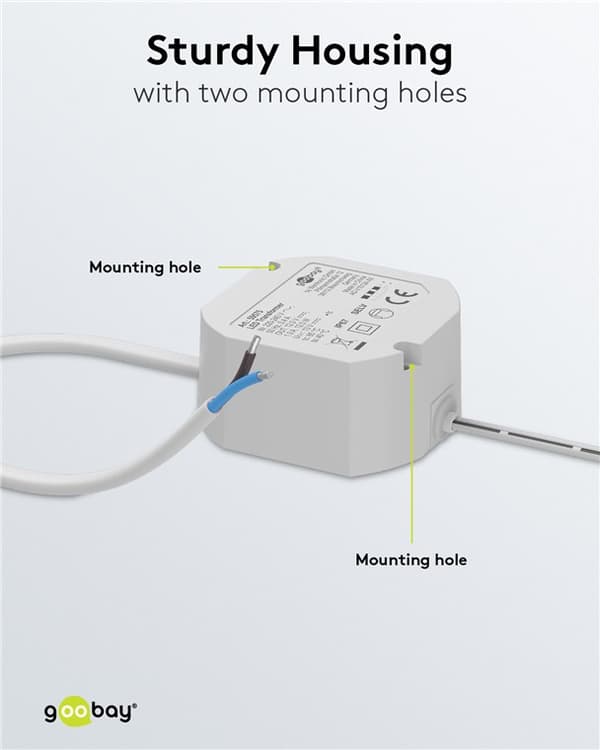 LED-transformer 12 V (DC) (DC), 12 W, IP67