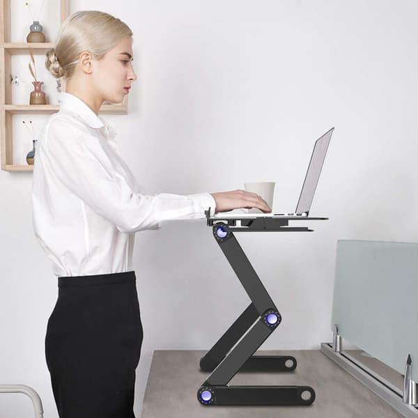 Smart justerbart laptopbord 17 tommer sort