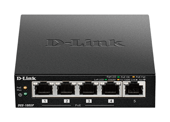 5-Port Desktop Gigabit PoE+ Switch