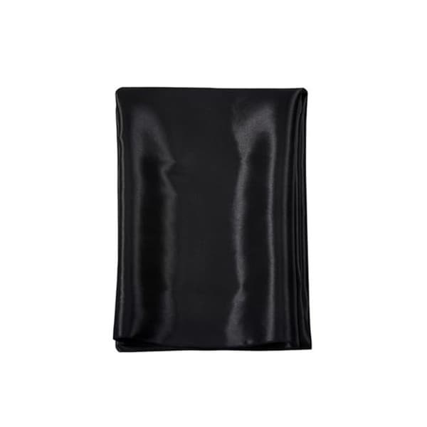Elegant Polyester Satin Dug til Fester, Bryllupper og Begivenheder Black