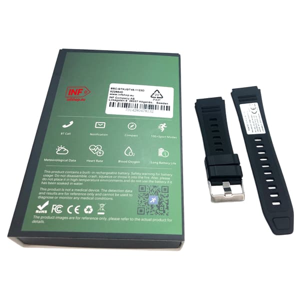 GT45 Smartwatch - Puls, blodtryck, kroppstemperatur, BT-samtal