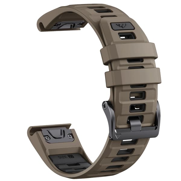 Silikon Quick Release-stropp for Garmin Fenix 8 Brown