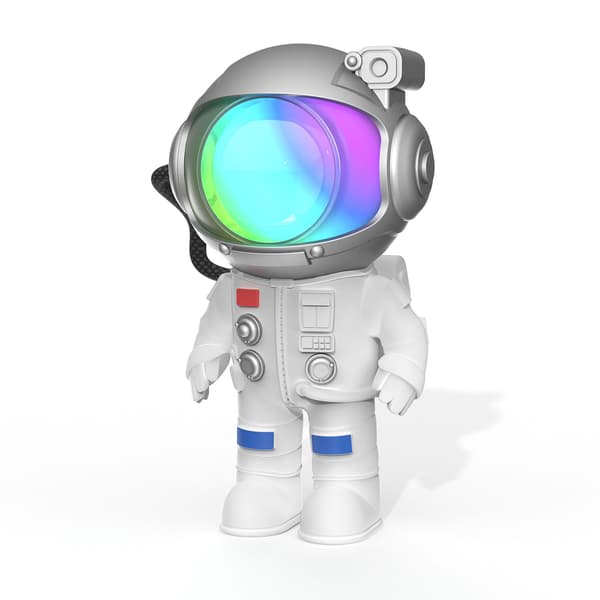 Projektor Mini Stellar Light Space Hvid Astronaut