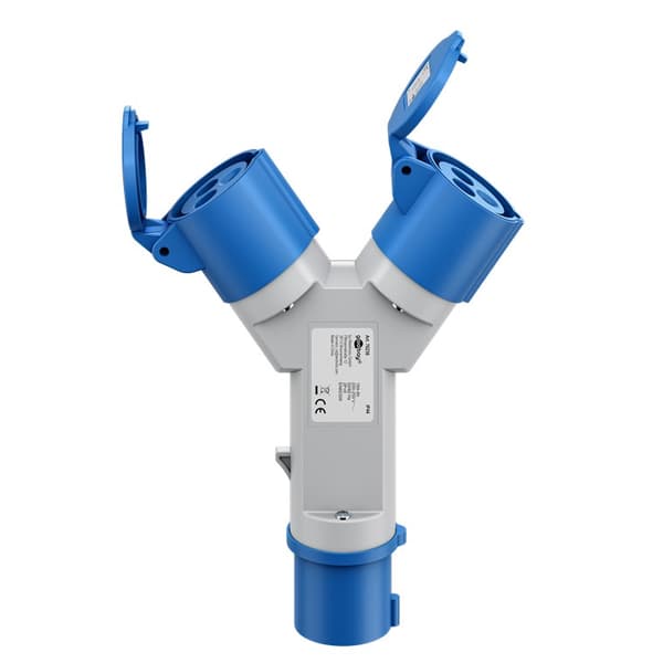 CEE-adapter, CEE-stik til 2x CEE-udtag