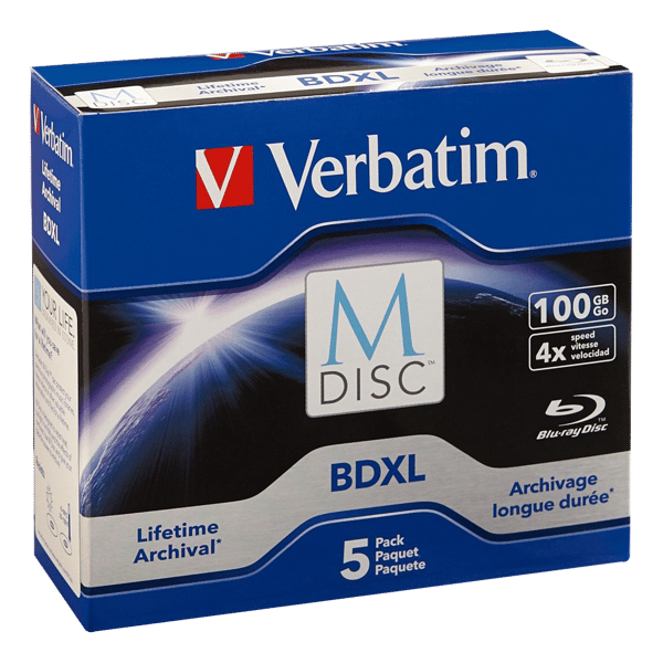 MDisc BDXL 4x 100GB Scratchguard surface 5pack jewel case