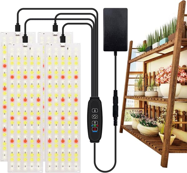 LED Ljuspanel för Växter -  EU Kontaktadapter